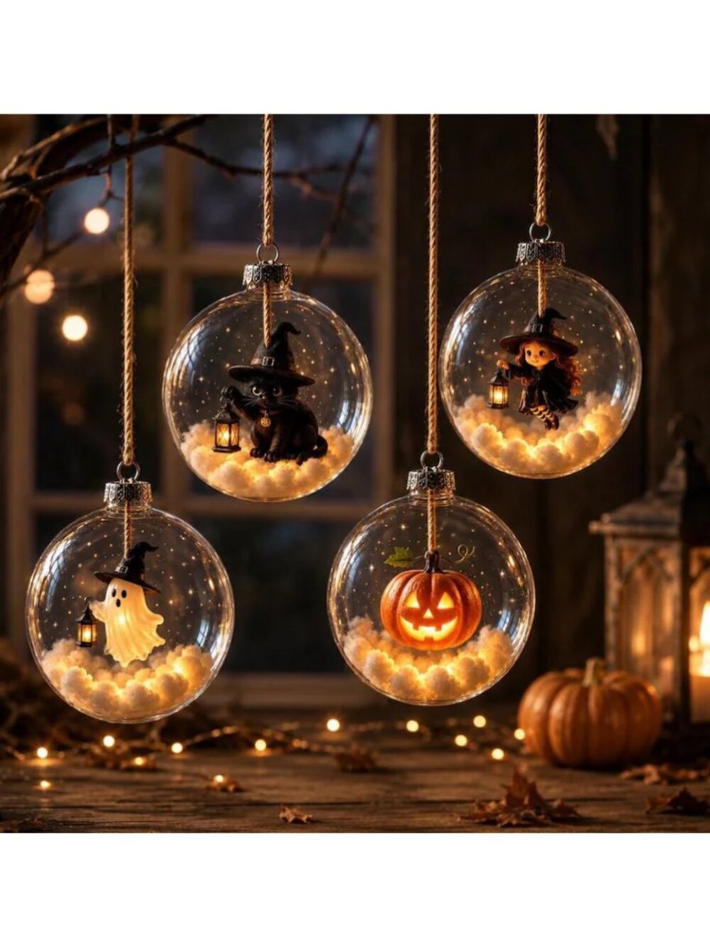 set of 4 Halloween home decorations